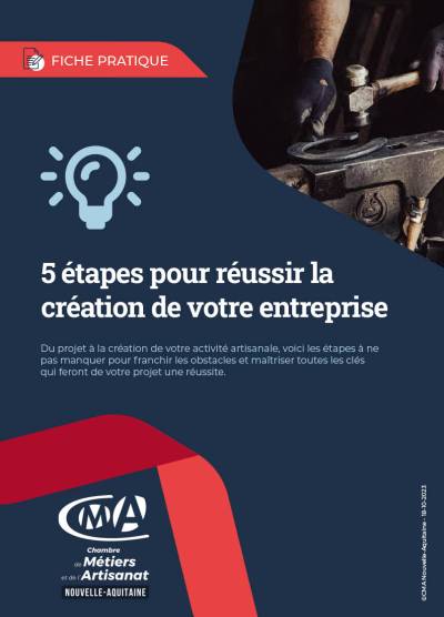 5 étapes pour réussir la création de votre entreprise