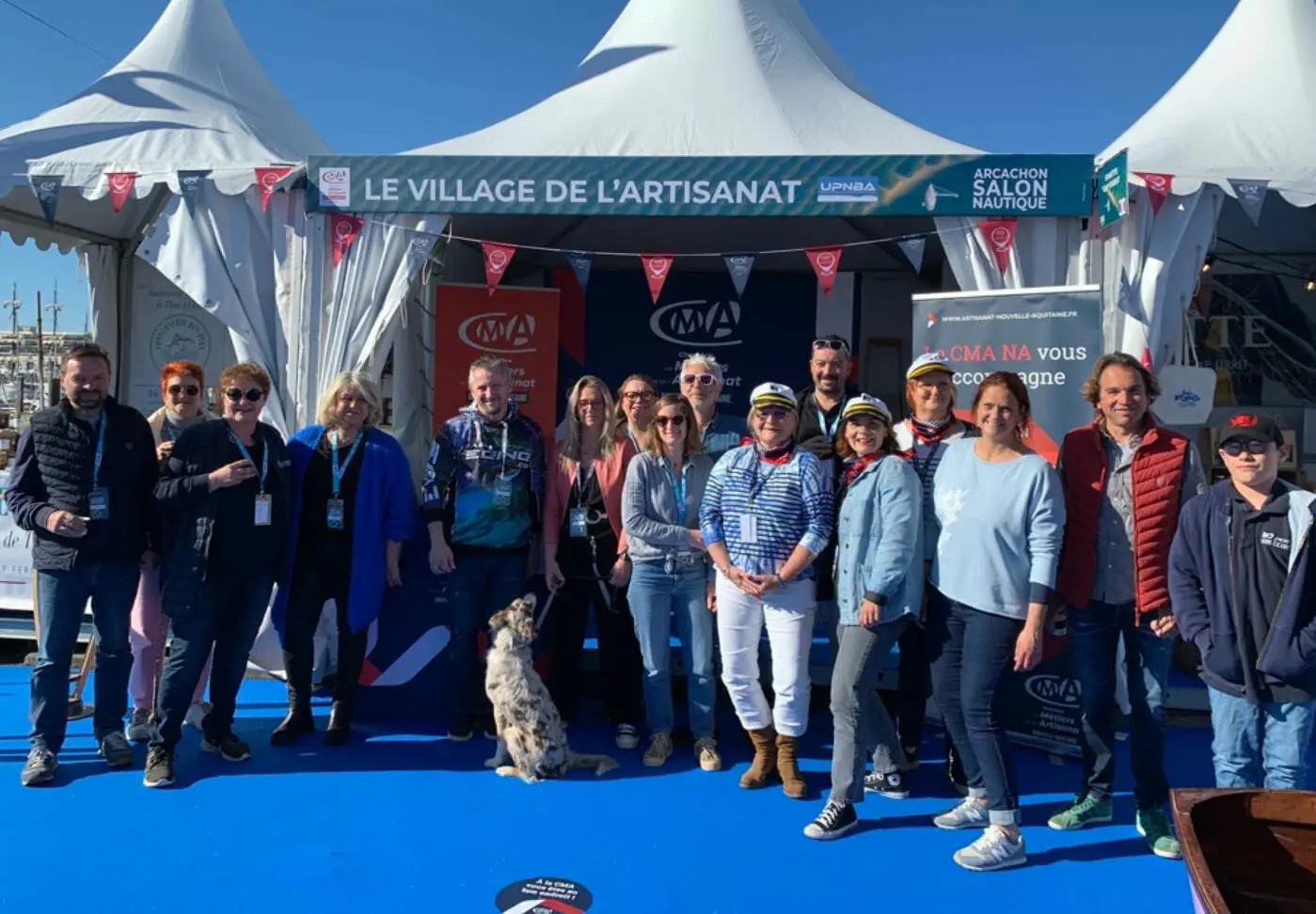 Groupe au Salon Nautique d'Arcachon 2024