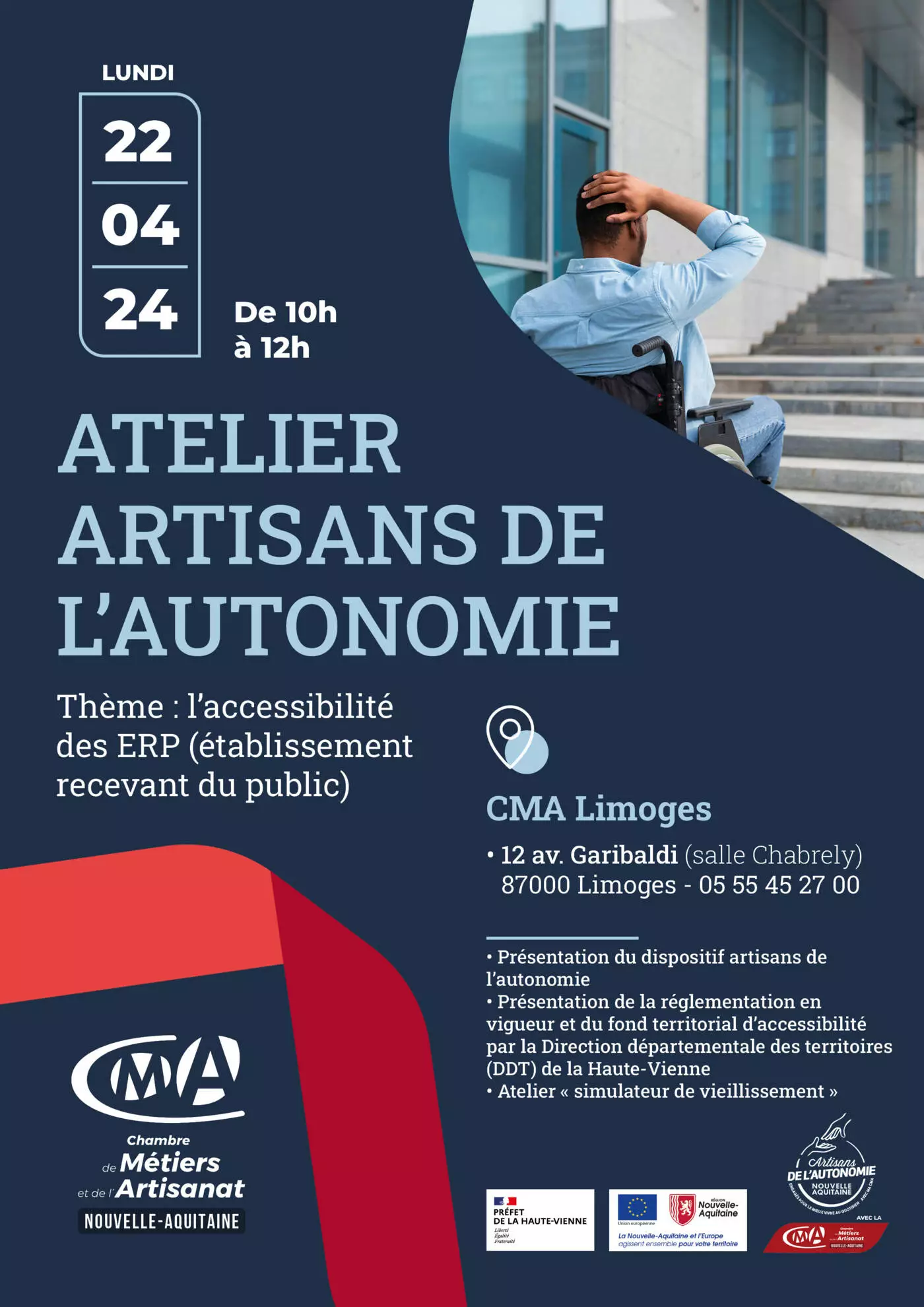 Atelier gratuit : l’accessibilité des ERP (établissement recevant du public)