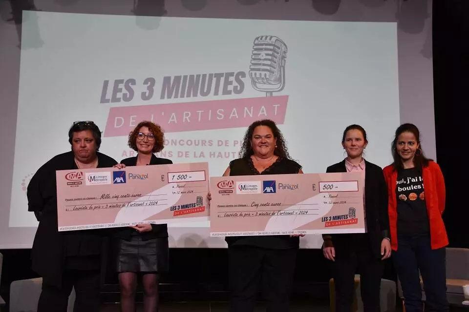 Lauréates 3 minutes de l'artisanat 2024